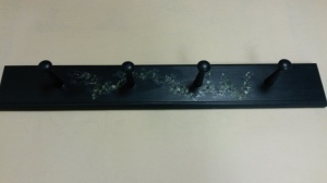 Hand painted coat hook from Gingergirl Painting